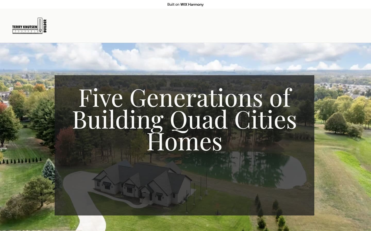 Terry Knutsen Builder Inc concept homepage