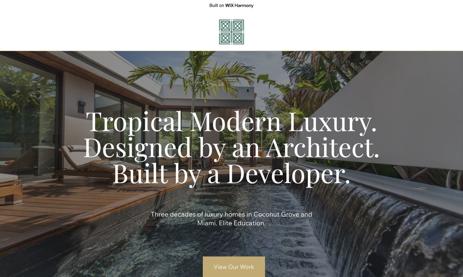 Treister Design and Development concept homepage