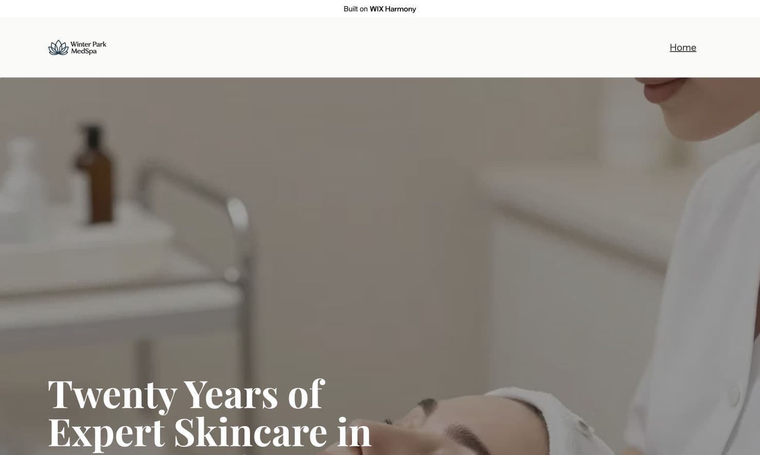Winter Park MedSpa concept homepage