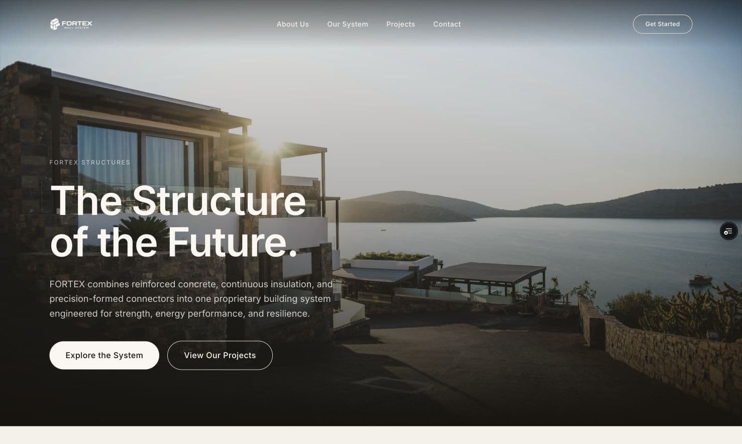 Fortex Wall System — an in-progress redesign preview, not the current live site